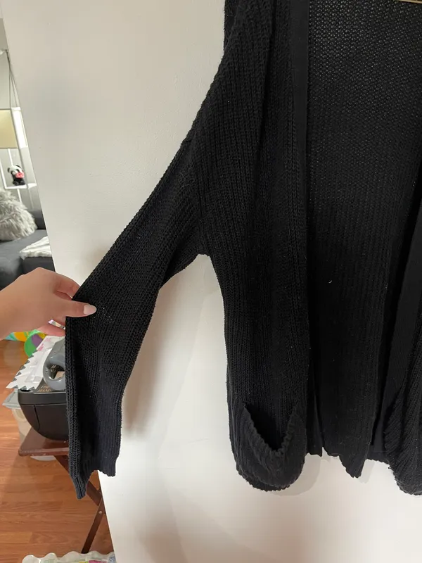 Forever 21 Black Long Cardigan - Image 2