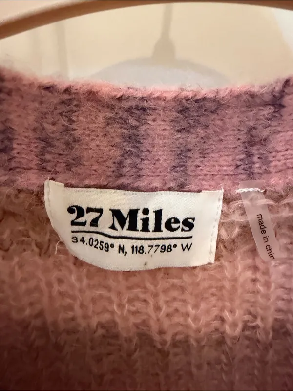 27 miles Leda cardigan in fantasy Pink Size XS - Image 4
