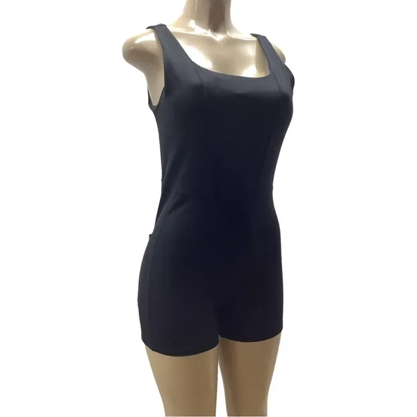 Xersion Size L Black EverUltra-Lite Womens Sleeveless Active Short Romper. New - Image 2