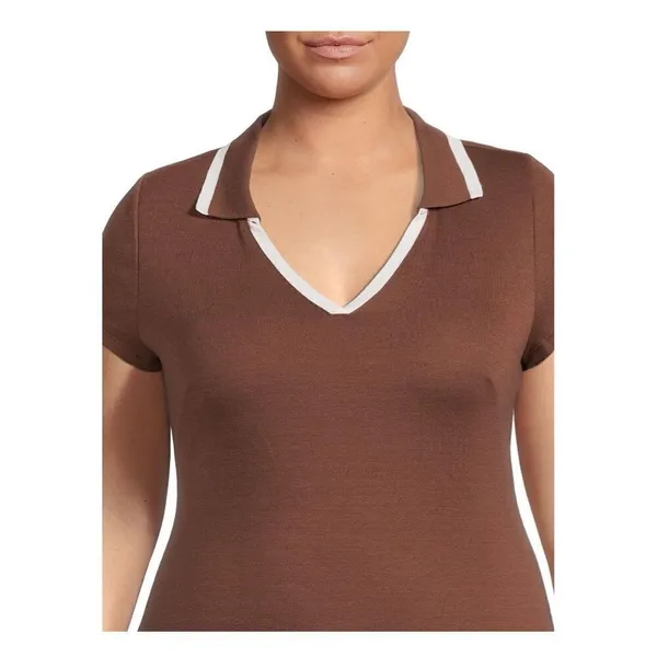 ✨Madden NYC Women's Short Sleeve V-Neck Polo Sz Large Dress✨ - Image 4