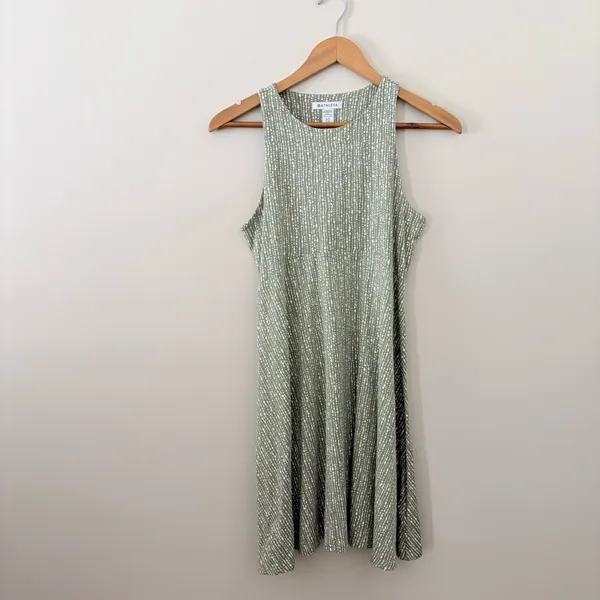 Athleta Santorini Printed Tank Dress Green White Size‎ Small UPF 50+ - Image 10
