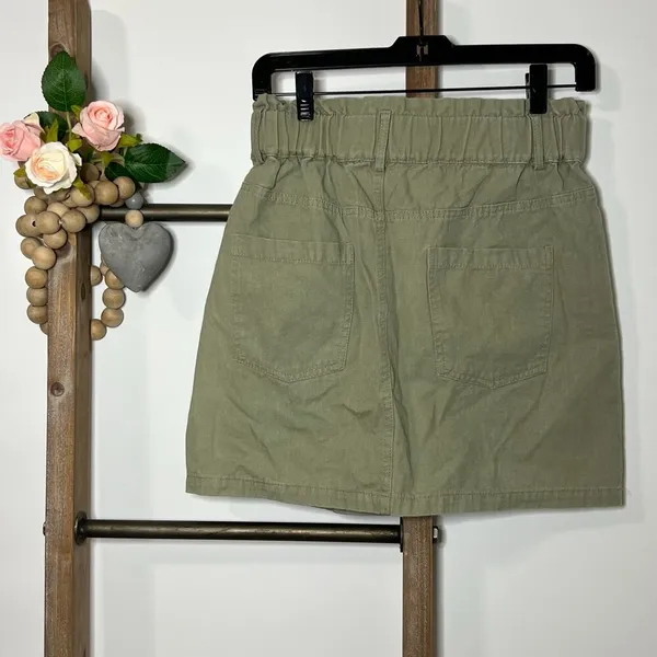 Vici Paper Bag‎ Green Mini Skirt Size Medium - Image 3