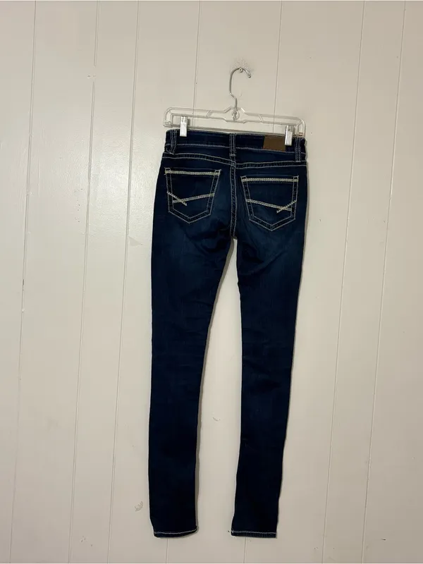 BKE Stella Skinny Jeans Women’s 26L Dark Wash Stretch Mid Rise Denim - Image 7