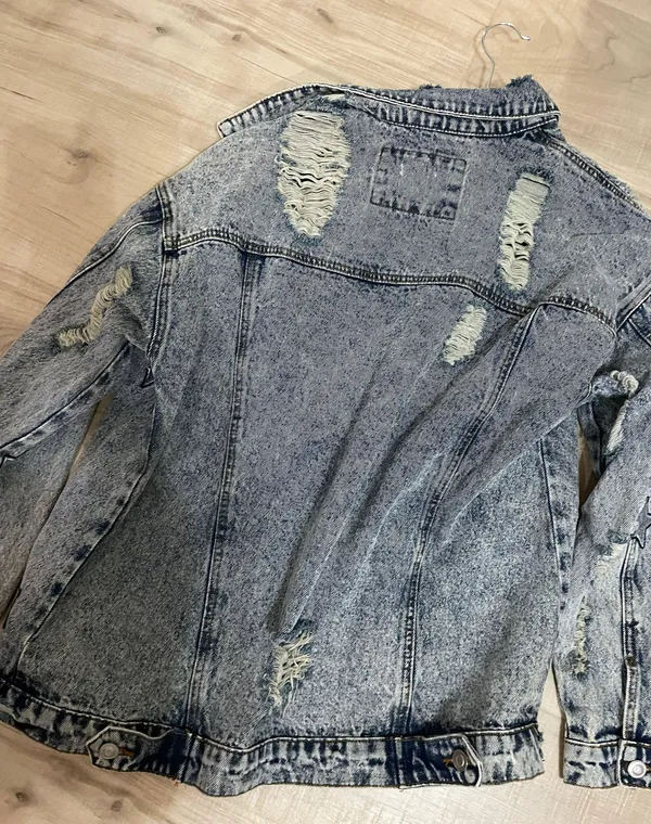 These Three Boutique Star Denim Jacket - Image 2