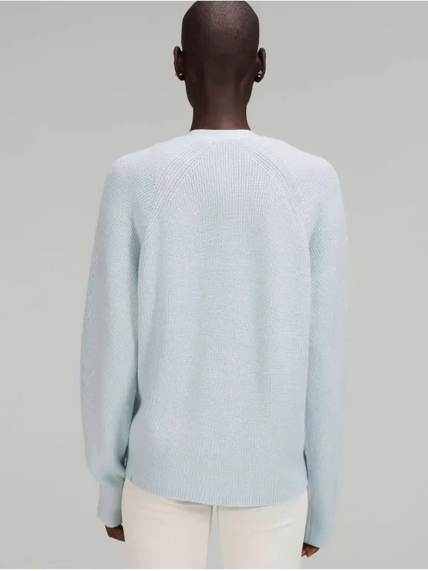 Lululemon Merino Wool-Blend Cardigan Powder Blue 6 - Image 2