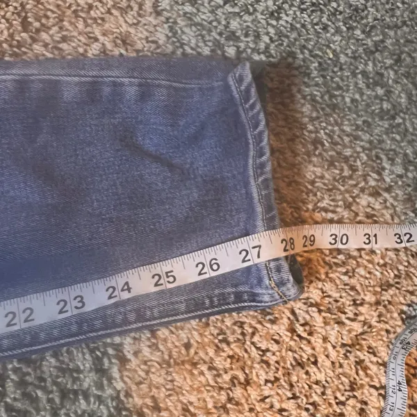 GAP‎ Womens Vintage Slim High Rise Distressed Ripped Jeans Size 28 Blue Denim - Image 5