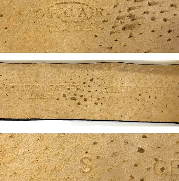 Oscar de la Renta Vintage 80’s Genuine Leather Belt Black Size Small Well loved - Image 4