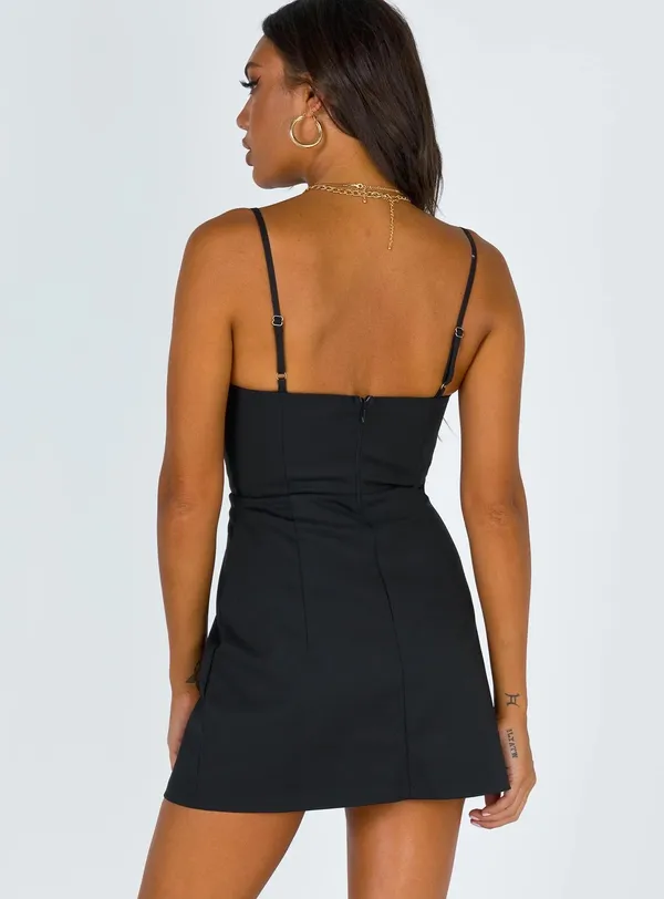 Princess Polly Black Cocktail Dress - Image 3