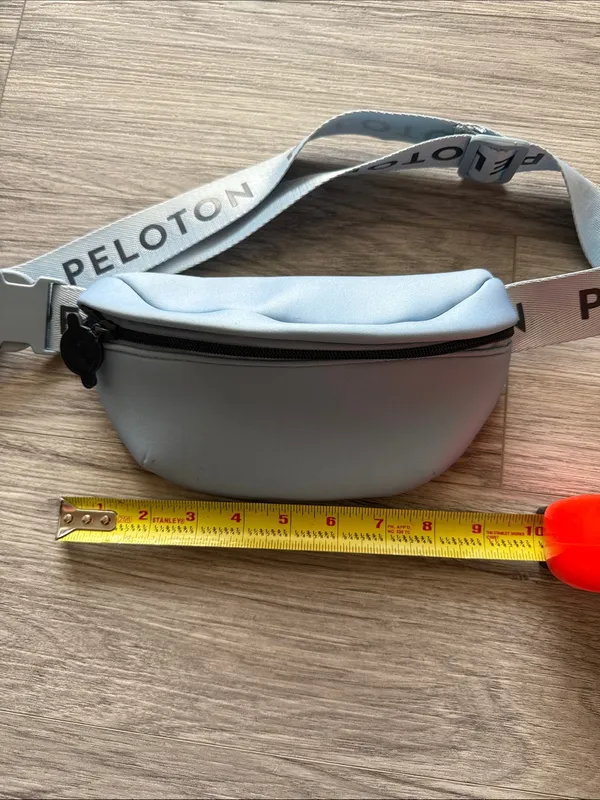 Peloton Pale Blue Belt Bag with Branded Strap - Image 6