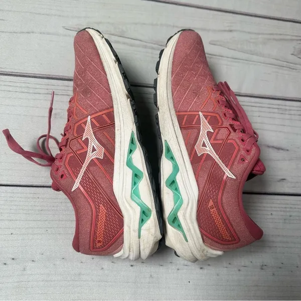 Mizuno Womens Wave‎ Inspire 18 Running Shoes Rosette Snow White Women Sz 10 US - Image 4