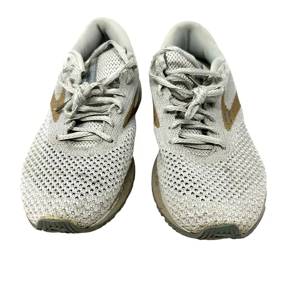 Brooks Size 11 Sneaker Silver White Mesh Revel 2 Running Lace‎ Up Athleticwear - Image 11