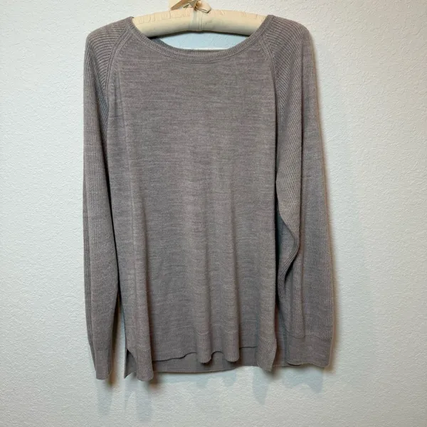 Sweet Romeo Gray Crew Neck Sweater - Image 2