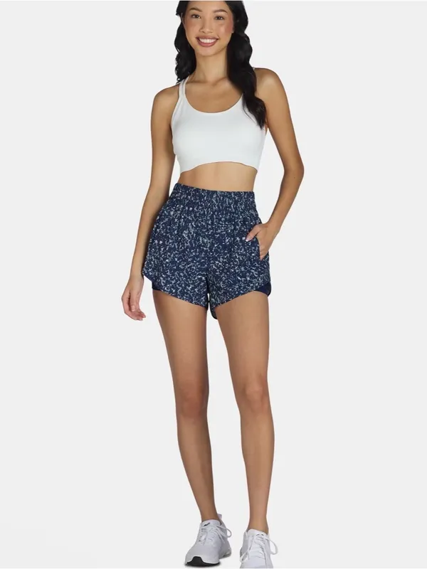 Avia Bike Liner Shorts Running Gym Fitness Medium (8-10)Athleisure Blue Sapphire - Image 3