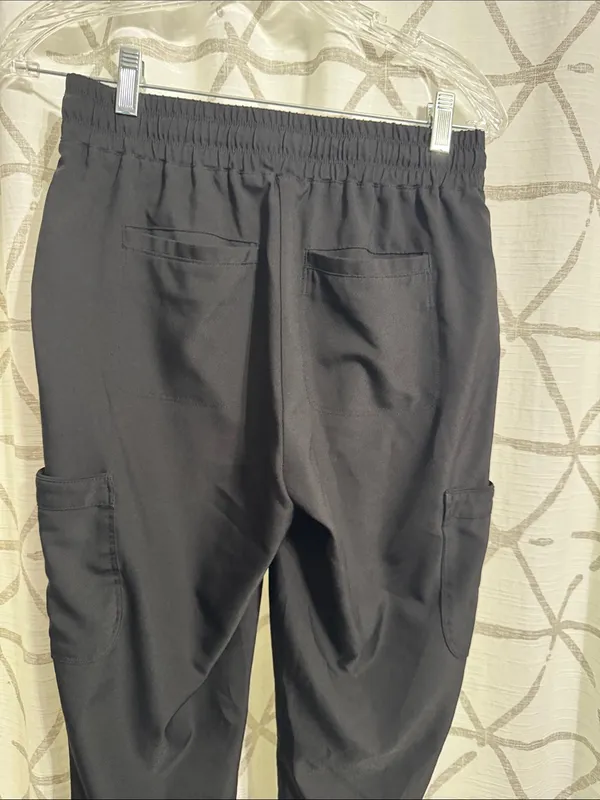 Grey's Anatomy Black Cargo Jogger Professional Wear Scrubs - Image 5