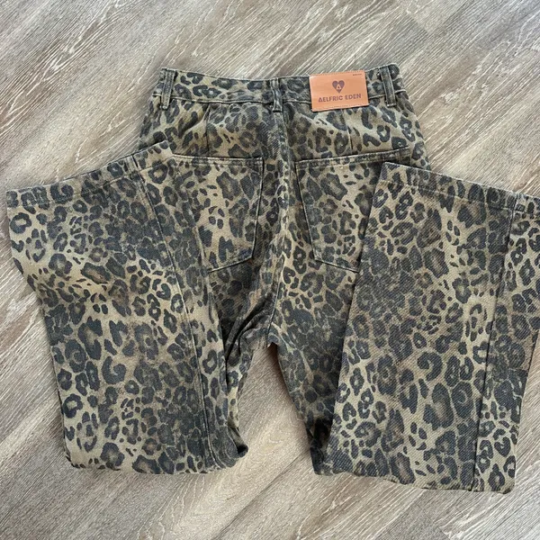 Aelfric Eden Cheetah Print Jeans - Image 2