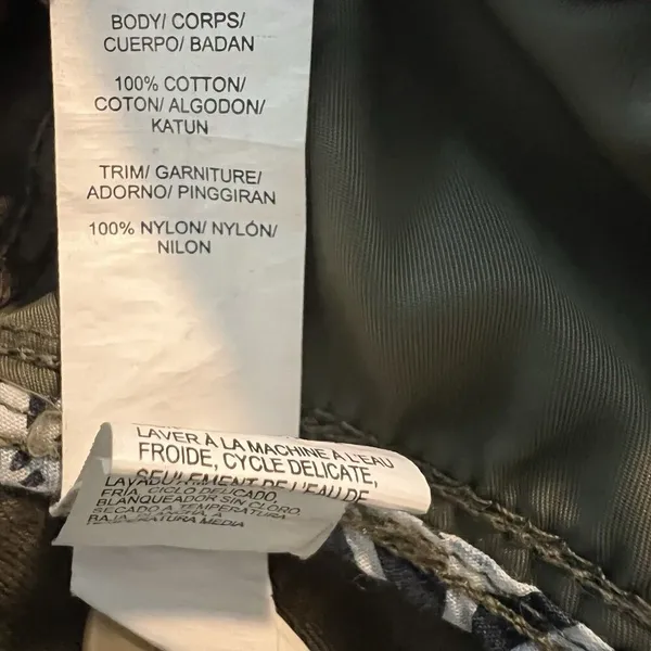 Lucky Brand Women’s Military Jacket Medium Nylon Cotton‎ Mixed Media - Image 3