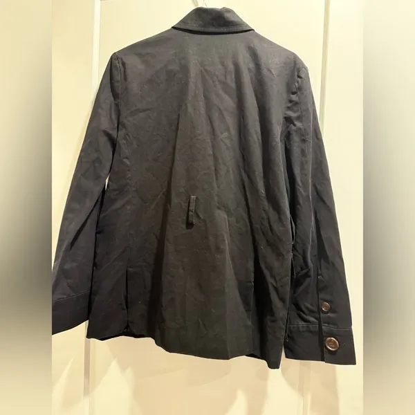 Misha‎ Nonoo Black Belted Jacket 100% Cotton Size Small - Image 3