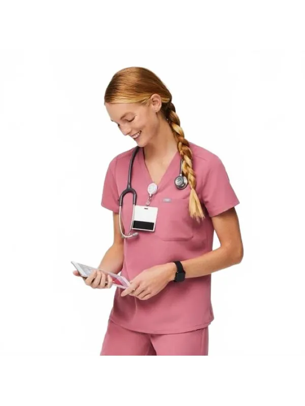 Figs Catarina One Pocket Scrub Top Quartz BCA Rare Limited Edition Large NWT - Image 2