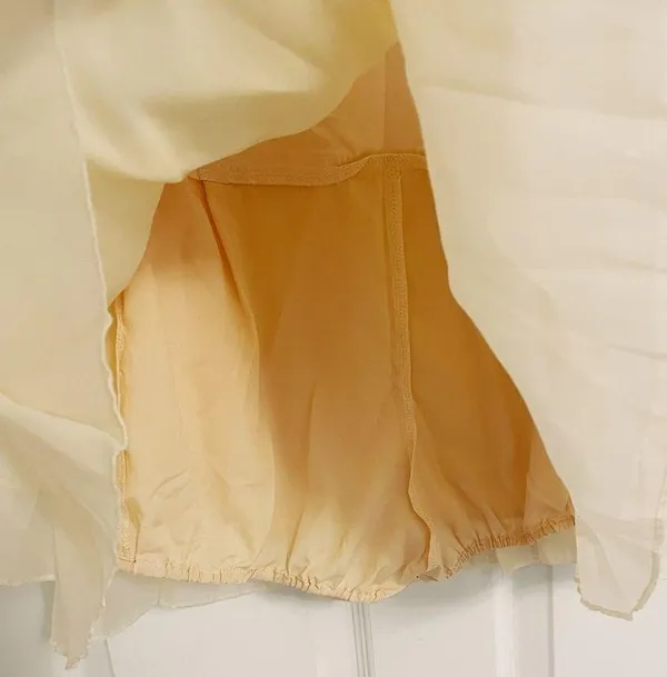 White Cream Kawaii Harujuku Shabby Chic Cottagecore Tiered Mini Skirt Skort - Image 9