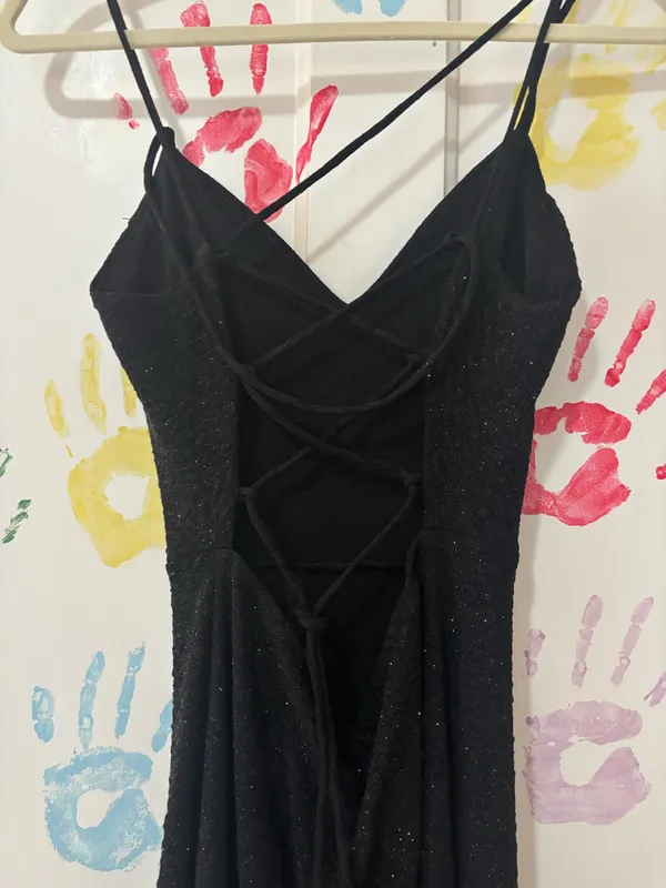 Sparkly Windsor Dress Black Formal - Image 3