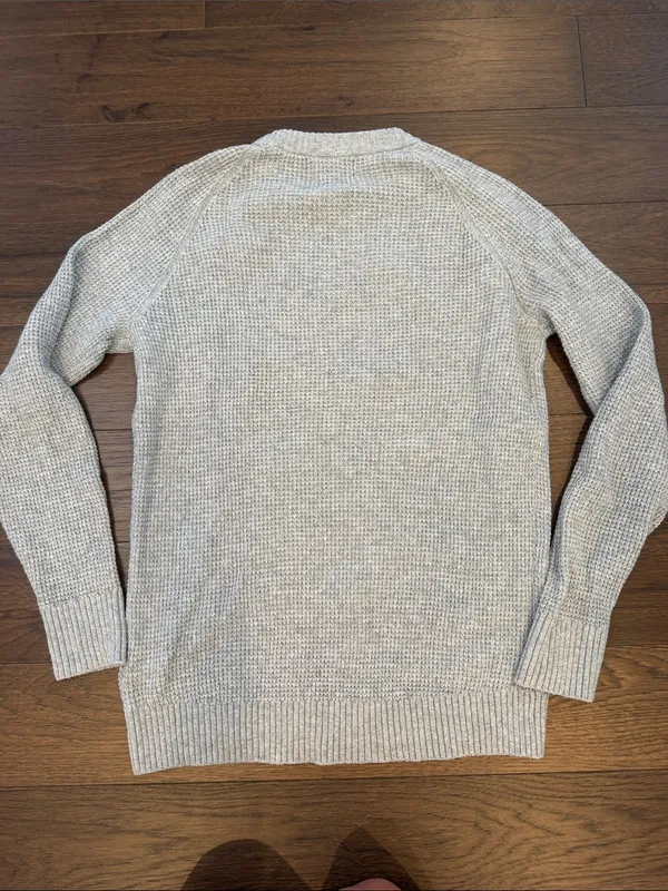 Old Navy Women’s So Soft Crewneck Waffle Knit Sweater Gray - Small Tall - C1-345 - Image 6