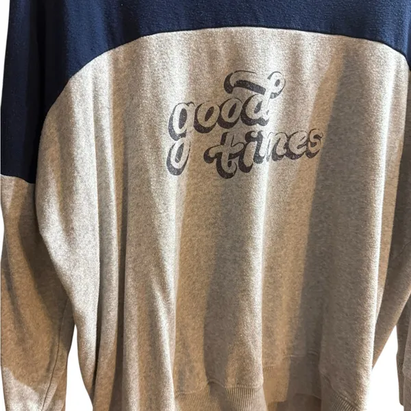 aerie Womens Happy Camper “Good Times” Sweatshirt‎ Cozy Loungewear Comfort Sz XS - Image 10