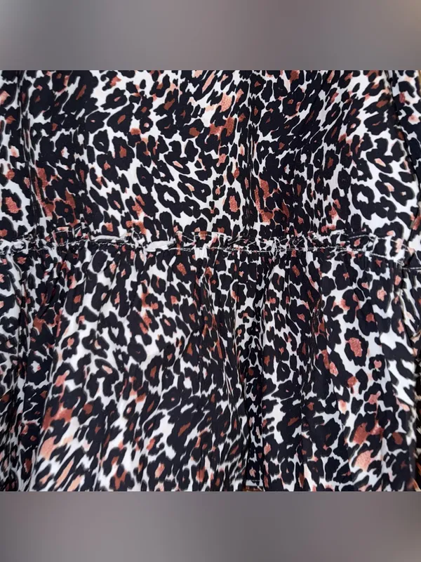 Amazon NEW cheetah print blouse - Image 4