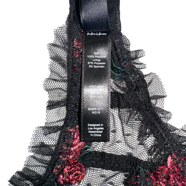 For Love & Lemons Rosebud Black Bustier Corset Top XS - Image 6