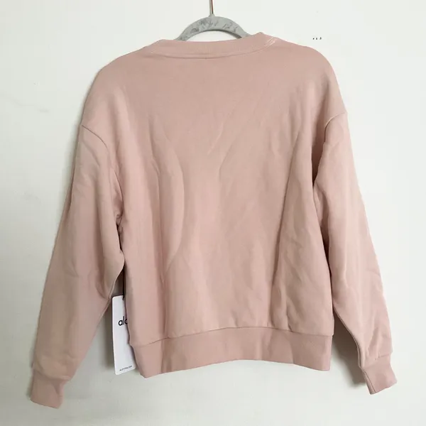 Alo Accolade Crew Neck Pullover Pink Quartz XS - Image 4
