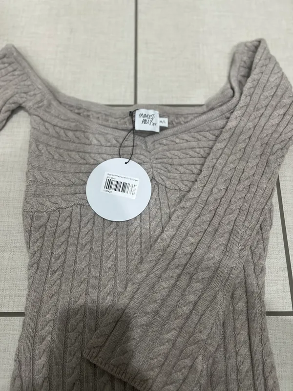 Princess Polly Bayard Off The Shoulder Knit Mini Dress - Image 3