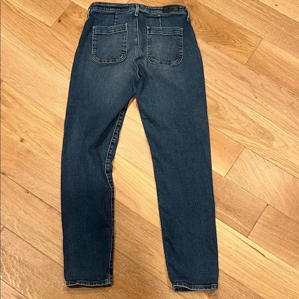 AG × Vintage Stevie Anthropologie‎ Ankle Button Up Jeans Size 28 - Image 3