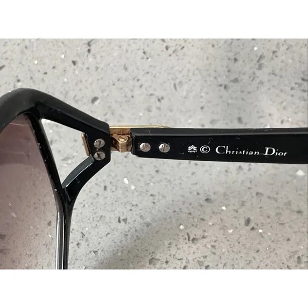 Christian Dior 2320-90 Eyeglasses Frames ONLY black oversized Made In Germany - Image 6