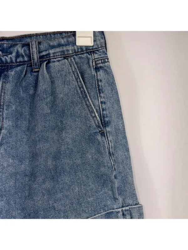 American Eagle Mom Shorts Size 4 High Rise Denim - Image 4