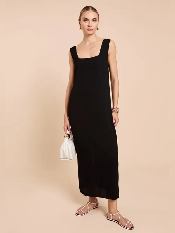 NWT Few Moda Ione Dress size 2 Black Maxi Dress kourt Jenni Kayne - Image 4