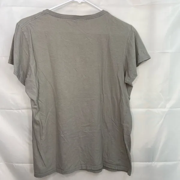 Anvil women’s gray white‎ relaxed short sleeve coffee mom cotton casual tshirt L - Image 6