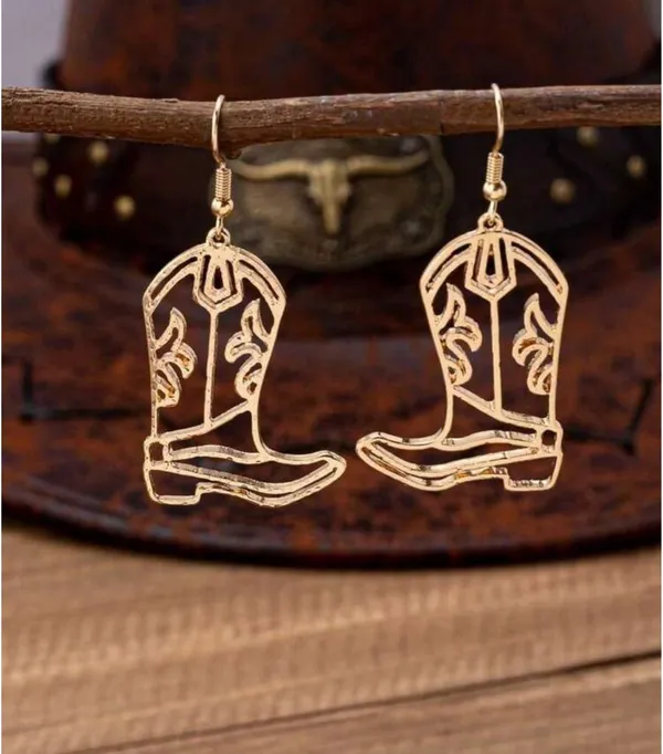 Western Cowboy/Cowgirl Boots Earrings - Image 3