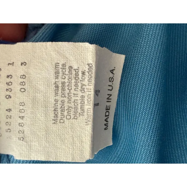 Vintage Levis Sportswear Pants Womens 14 Blue Elastic Waist Straight Leg USA - Image 6