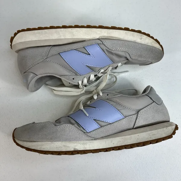 New Balance 10 Sneakers 237 Retro Running Suede Nylon Grey Lavender WS237GB - Image 4