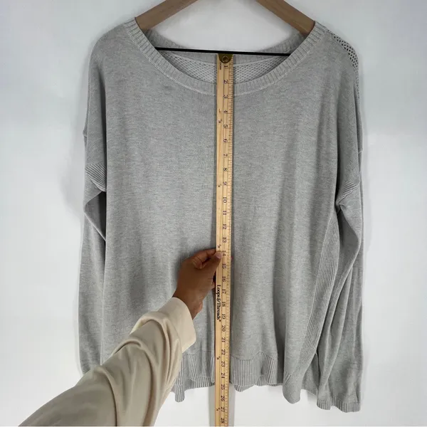 Lululemon Well‎ Being Sweater Heathered Vapor Dolman Sleeve Perforated Back - Image 12