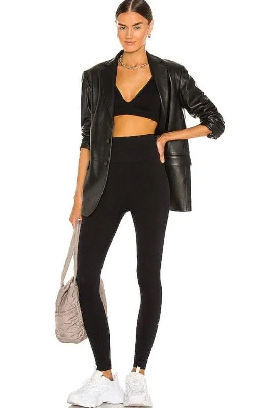 WeWoreWhat Black Knit V-Neck Bralette - Image 3
