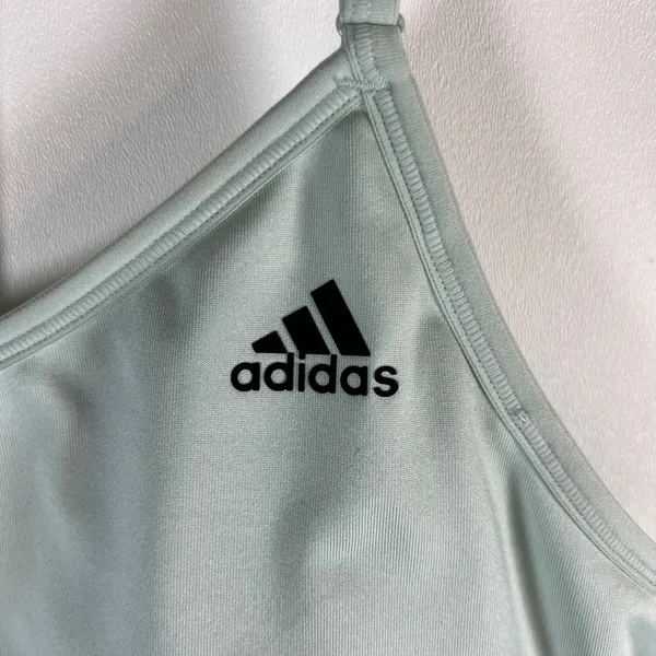 Adidas Womens Mint Green Racerback Sports Bra Climalite‎ XL athletic workout - Image 2