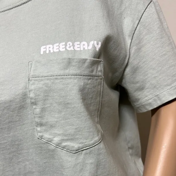 NWOT Madewell “Free & Easy” Graphic short sleeve cropped tee with pocket size S - Image 3