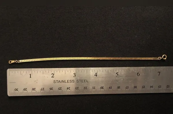 Gold tone snake chain bracelet Marked “Korea” - Image 4
