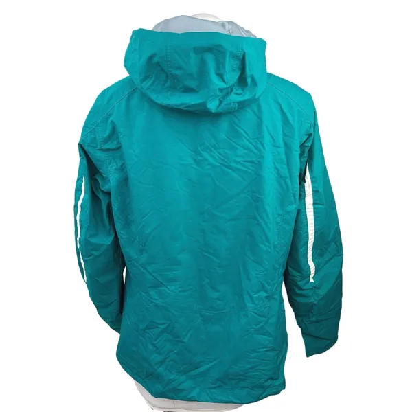 Columbia Interchange Blue Zip Up Hooded Hoodie Windbreaker Rain Coat Jacket Sz M - Image 2