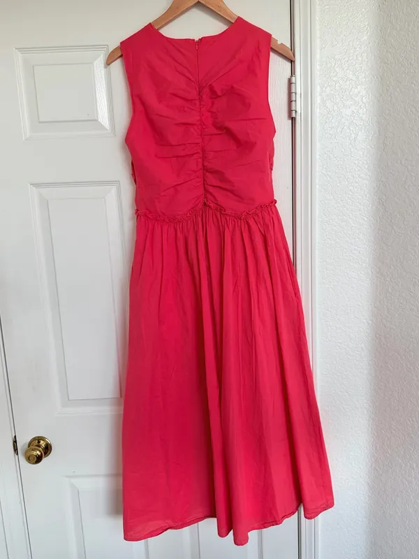 Petal + Pup Midi Sun Dress Pink / Red Size M - Image 5