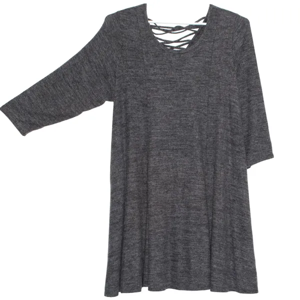 Torrid Sweater Dress Super Soft Plush Lattice Minimalist Boho Cozy Luxe 2 2X - Image 6