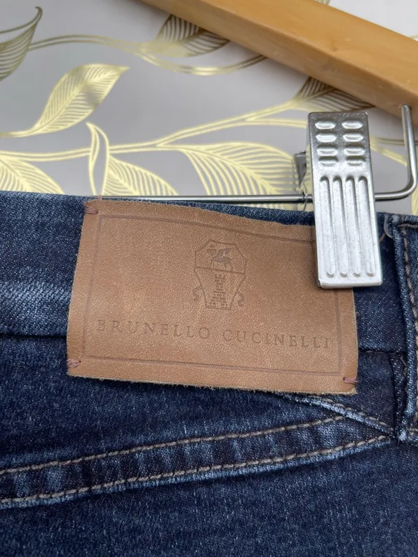 Brunello Cucinelli Dark Wash Skinny Jeans IT 42 US 6 Luxury Quiet Luxury Core - Image 10