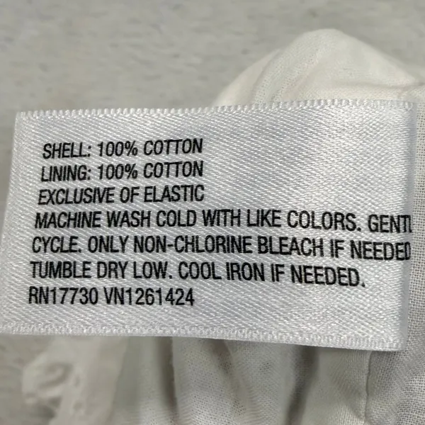 Wild Fable XXS White Eyelet Corset Top Puff Sleeve Cottagecore Coquette Summer - Image 7