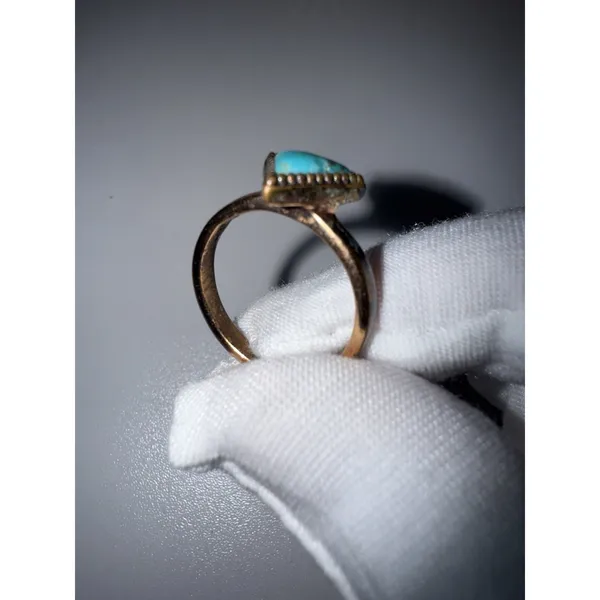 BARSE‎ TURQUOISE COPPER RING SIZE 8 - Image 2