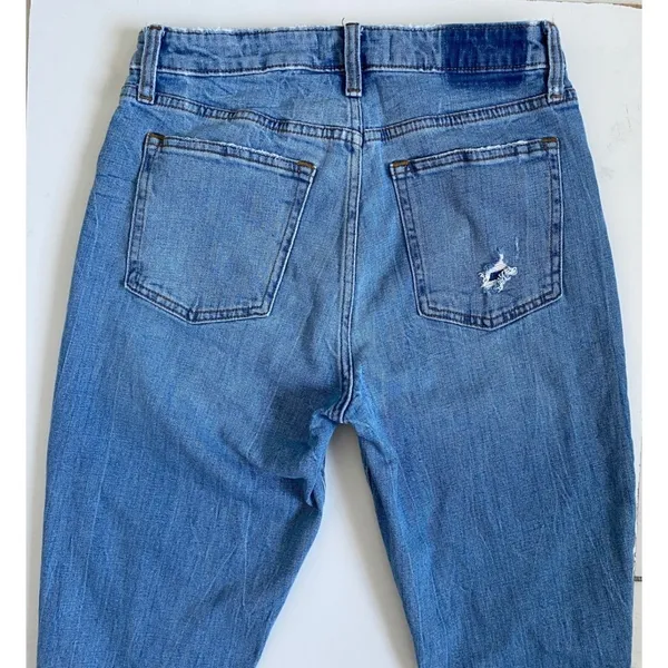 Abercrombie &‎ Fitch Curve Love High Rise Skinny Distressed Jeans Blue 29/8S - Image 8